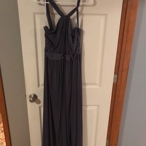 Grey bridesmaids dress